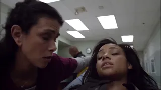 Teen Wolf 3x01 Isaac and Braeden at hospital she ask Melissa for Scott McCall.