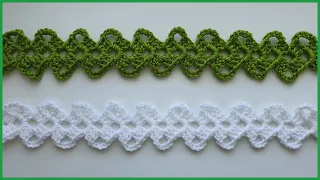 Простое ленточное кружево. Вязание крючком / Ribbon Lace Crochet