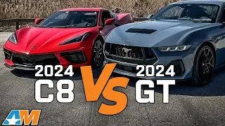 2024 C8 Corvette VS 2024 Mustang GT - Which is Better??