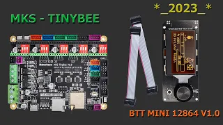 🔇✅▶ MKS tinybee  + TMC2209 + BTT MINI 12864   ✔🎉