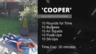 Bodyweight WOD "COOPER" // Home Workout // No Equipment Needed