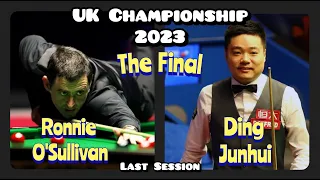 Ronnie O'Sullivan vs Ding junhui - UK Championship Snooker 2023 - Final - Last Session Live