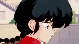 Akane Se Sonroja Ranma Se Convierte en mujer para comer helados XD