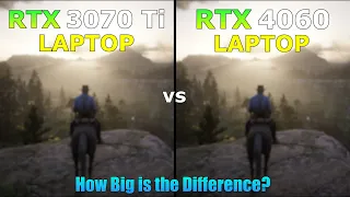 RTX 3070 Ti vs RTX 4060 Laptop - Gaming Test - 6 Games Tested in 2023