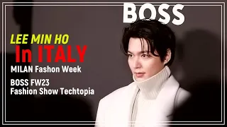 Lee Min Ho In Italy MILAN Fashion Week BOSS FW23 Show