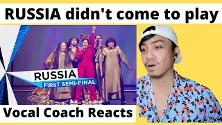 Eurovision 2021 Manizha Russian Woman Russia 🇷🇺 First Semi-Final REACTION