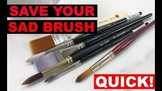 How to Restore a Damaged Synthetic Art Brush