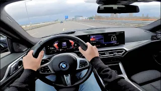 BMW i4 eDrive40 | 2024 | POV Test Drive| 0-100| 341 HP | MPower