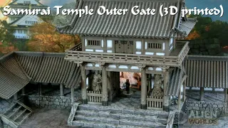 Japanese Temple Outer Gate Model (3D printed)