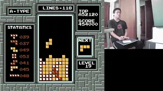 NES TETRIS - 1,010,500 - First Level 19 Maxout