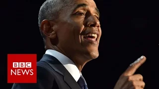 Barack Obama farewell speech highlights - BBC News