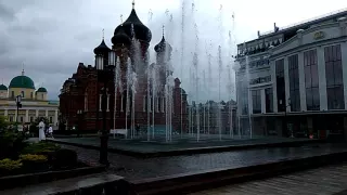 Тула Поющий фонтан на пл Ленина