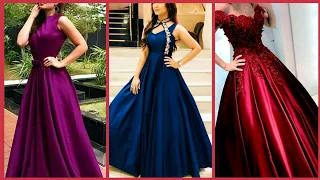 Top Stylish Satin Silk Long Maxi Dresses For Evening Wear/Long Gown Prom Dresses/Formal Dresses