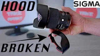 Sigma 20mm f/1.4 Art lens | Lens Hood replacement | how to fix sigma 20mmf1.4 [4k]