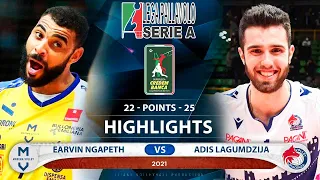 Earvin Ngapeth vs Adis Lagumdzija | Highlights | Italian Superliga | Modena vs Piacenza | HD