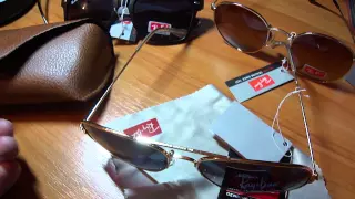 Видео-Обзор на очки RAY BAN как отличить Оригинал от подделки, копии.