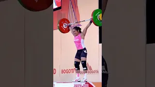 Hidilyn Diaz sweeps 3 golds in the 55kg class in the World Championships in Bogota, Colombia