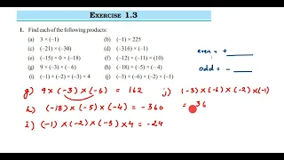 Find each of the following products:(a) 3 × (-1)(b) (-1) × 225(c) (-21) × (-30) 1q Ex 1.3 Integers