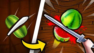 I Made Fruit Ninja, but in First Person