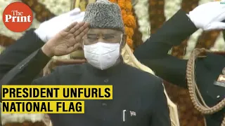 President Kovind unfurls National Flag at Rajpath