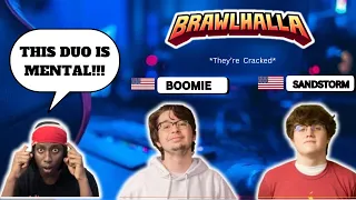 BRAWLHALLA NOOB REACTS TO BOOMIE AND SANDSTORM!!