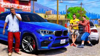 ОТЕЦ И СЫН В GTA 5 - РАБОТЯГА УГНАЛ BMW X6M ИЗ АВТОСЕРВИСА! НАШЛИ И ОТОМСТИЛИ УГОНЩИКУ! 🌊ВОТЕР