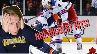 British Guys First Reaction To NHL | BIGGEST Hits