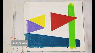 How to draw a geometric art / Easy acrylic geometric art / Artwork 45