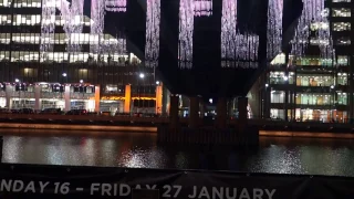 Falling words - London Winter Lights