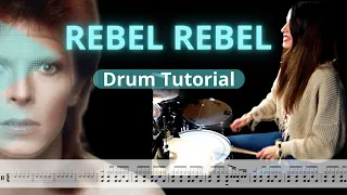 Rebel Rebel - David Bowie  - Drum Cover (Drum Score)