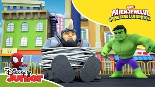 💪 Cine e cel mai puternic? | Păienjenelul Marvel și prietenii lui uimitori | Disney Junior România