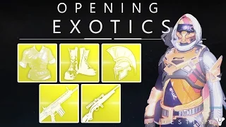 Destiny: Opening Exotic Engrams! DAT FULL FWC GEAR DOE!