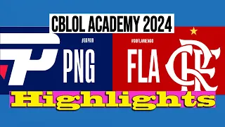 PAIN GAMING'a VS FLAMENGO'a | CBLOL ACADEMY 2024 | Highlights | PNG VS FLA