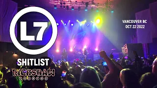 L7 - Shitlist - live - Rickshaw Theatre - Vancouver BC - 10/22/22