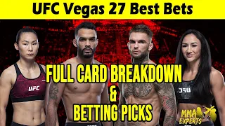 UFC Vegas 27 Best Bets | Full Card Breakdown & Betting Picks | Font vs. Garbrandt