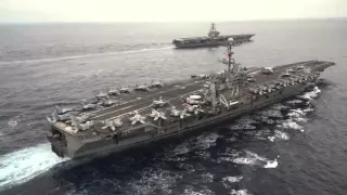 Crew swap begins for carriers George Washington and Ronald Reagan