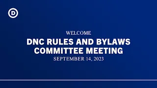 Rules and Bylaws Committee Meeting - September 14, 2023