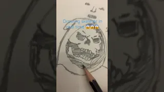 Drawing skeletor from he-man in real time