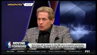 UNDISPUTED - Skip Bayless "heated" Kyrie Irving for calling players to skip NBA return