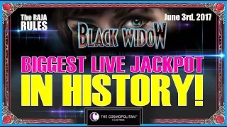 🕷💰 Biggest Live Jackpot In History | $600 A Pull | Black Widow @ The Cosmopolitan 🎰💣