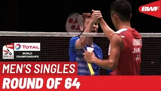 R64 | MS | Kenta NISHIMOTO (JPN) [8] vs. Kalle KOLIONEN (FIN) | BWF 2019