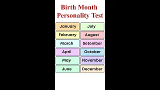 Birth Month Say about Your Personality | T Tamil Technology | Personality Test | Numerology