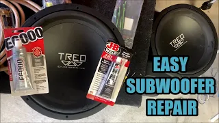 Repairing Ripped / Torn Subwoofer Surround