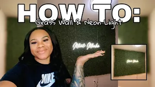 HOW TO: Grass Wall & Neon Light (RENTER FRIENDLY)