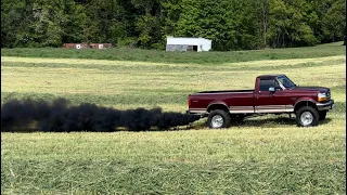 1997 F-250 7.3 Powerstroke “BauerStroke” new setup for 2023 and DIRT DRAGS!