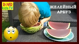 ►ЧЕЛЛЕНДЖ В АРБУЗ ЛИЦОМ ЖЕЛЕЙНЫЙ АРБУЗ Jelly Watermelon Challenge