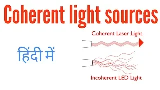 Coherent sources of light in Hindi