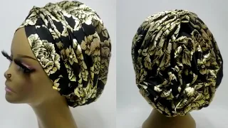 Body pleated turban, No sewing machine needed for the pleat.