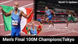 Men's 100m final Tokyo won by Italian Lamont Marcel Jacobs||Tokyo Olympics