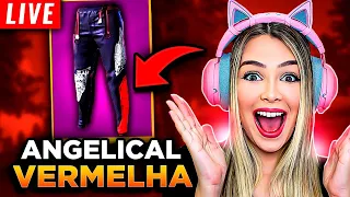 🔴 FREE FIRE - AO VIVO 🔴 NOVA CALÇA ANGELICAL VERMELHA?!